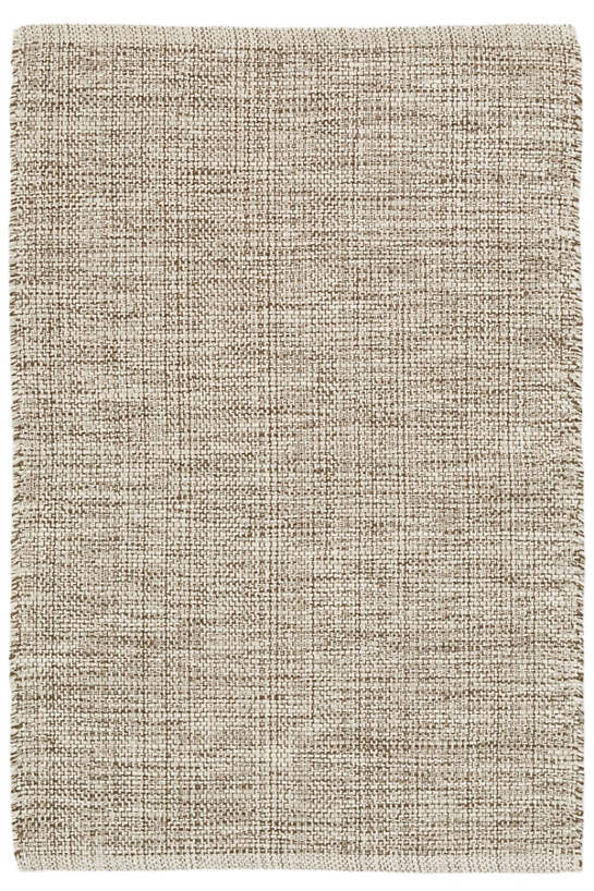 DASH & ALBERT MARLED BROWN WOVEN COTTON RUG DA134-Exeter Paint Stores