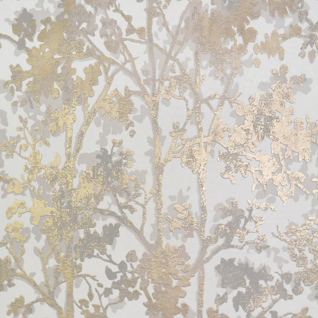 York Shimmering Foliage Wallpaper (Double Roll)