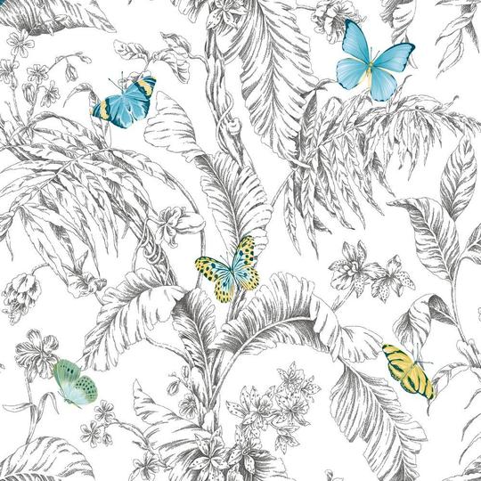 Butterfly Sketch Peel and Stick Wallpaper Roll-Exeter Paint Stores