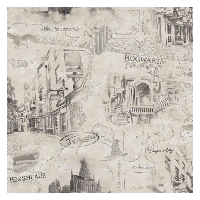 Harry Potter Map Peel and Stick Wallpaper RMK11261RL-Exeter Paint Stores
