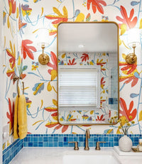 Kismet Matisse Leaf Wallpaper