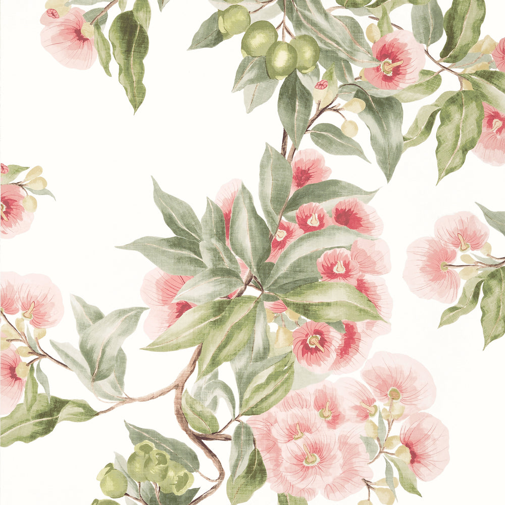 Devon Camellia Garden Wallpaper (Double Roll)