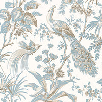 Bristol Peacock Toile Wallpaper