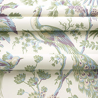 Bristol Peacock Toile Wallpaper