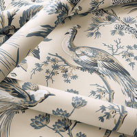 Bristol Peacock Toile Wallpaper