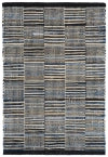 Dash& Albert Denim Rag Gridwork Blue Handwoven Cotton Rug