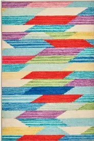 Dash & Albert Hotline Multi Machine Washable Rug