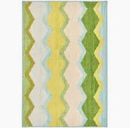 Dash & Albert Safety Net Green Machine Washable Rug