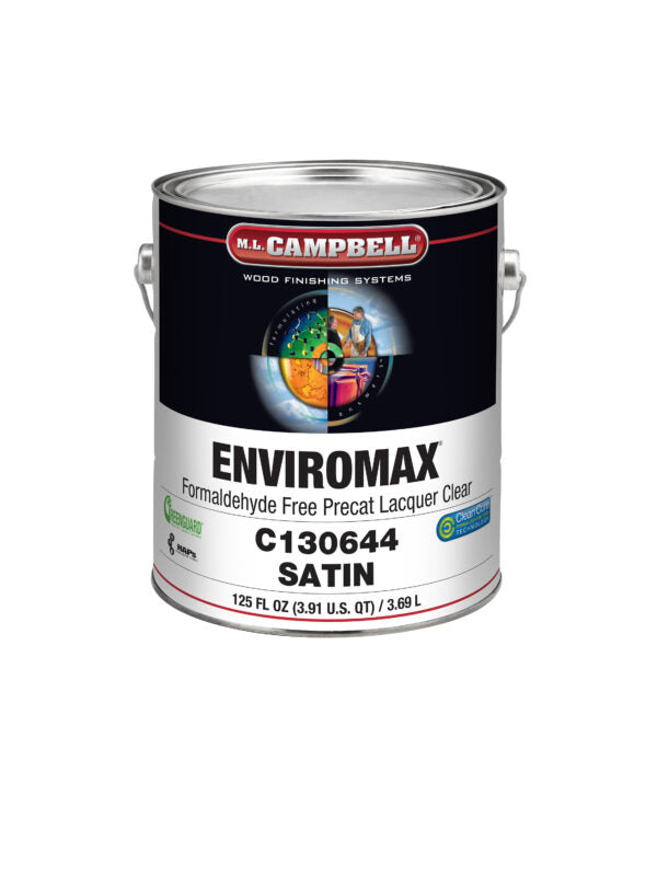 M.L. Campbell EnviroMax Form Free Pre-Cat Lacquer Clear (Must Choose Sheen In Drop Down Box)