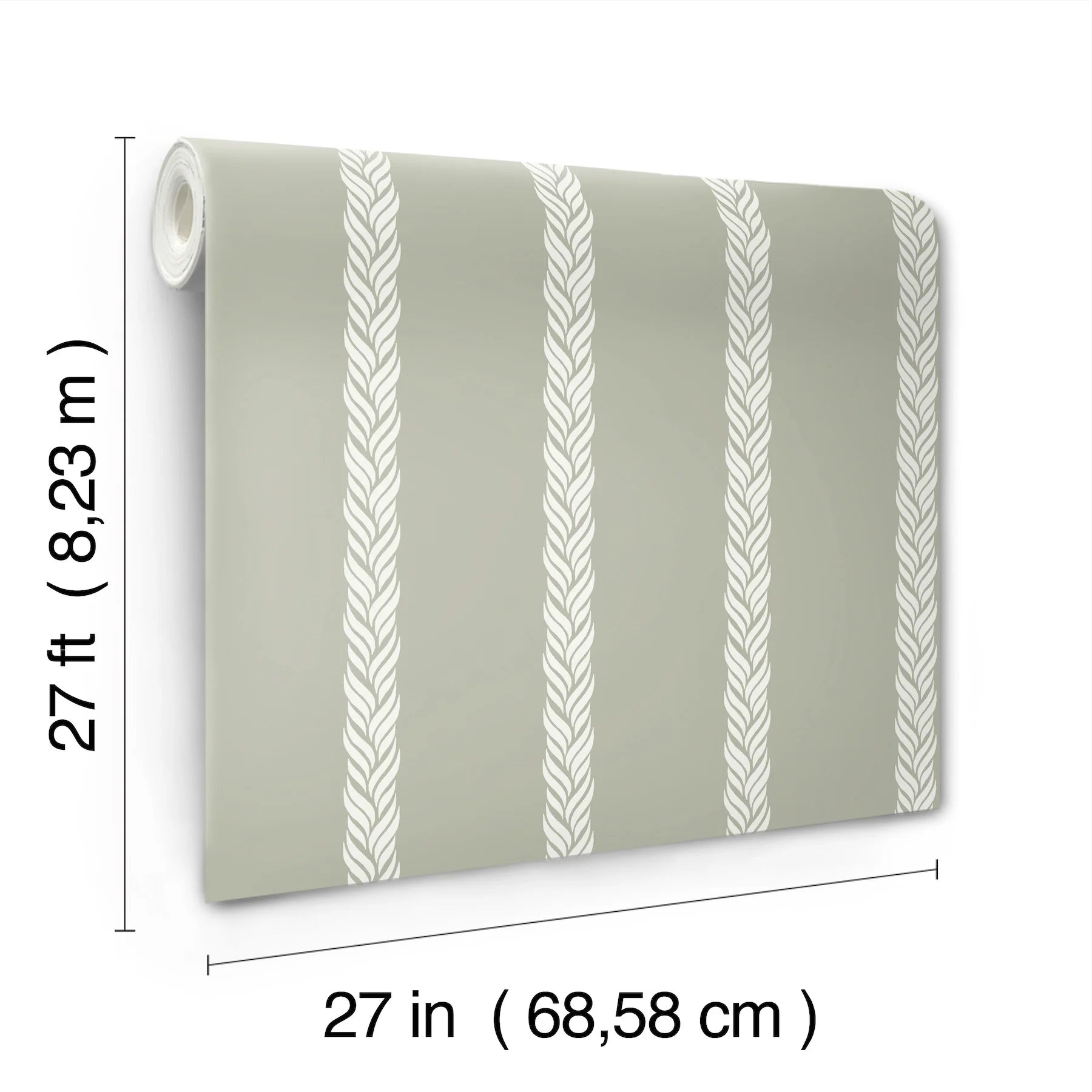 Braided Stripe Wallpaper (Double Roll)