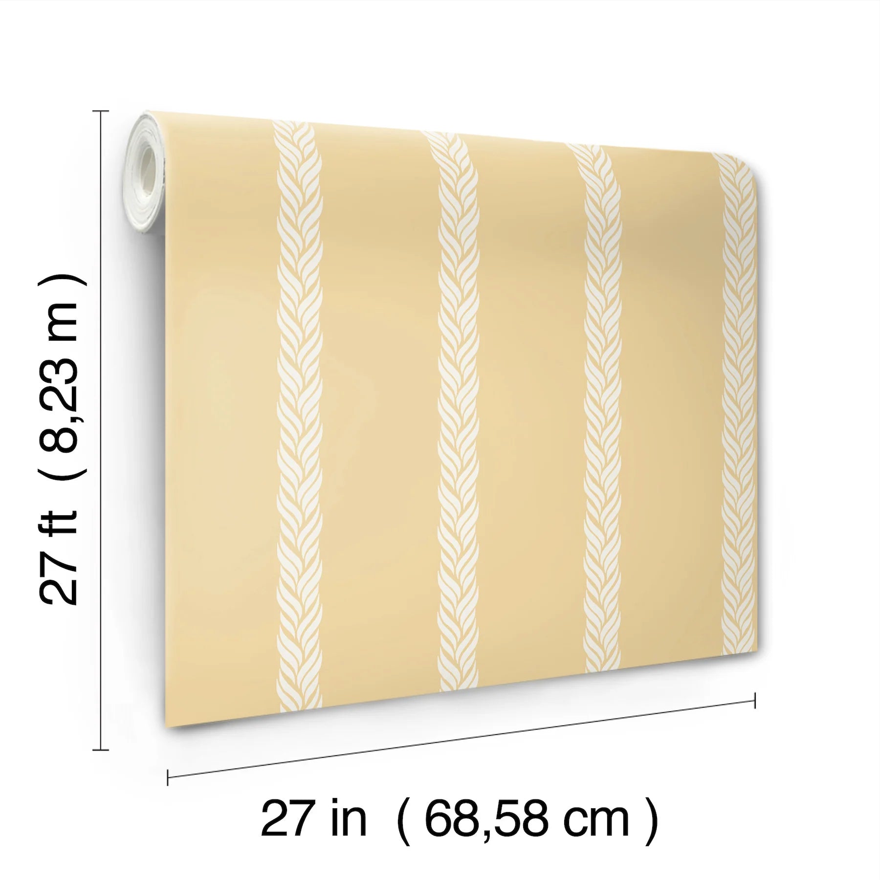 Braided Stripe Wallpaper (Double Roll)