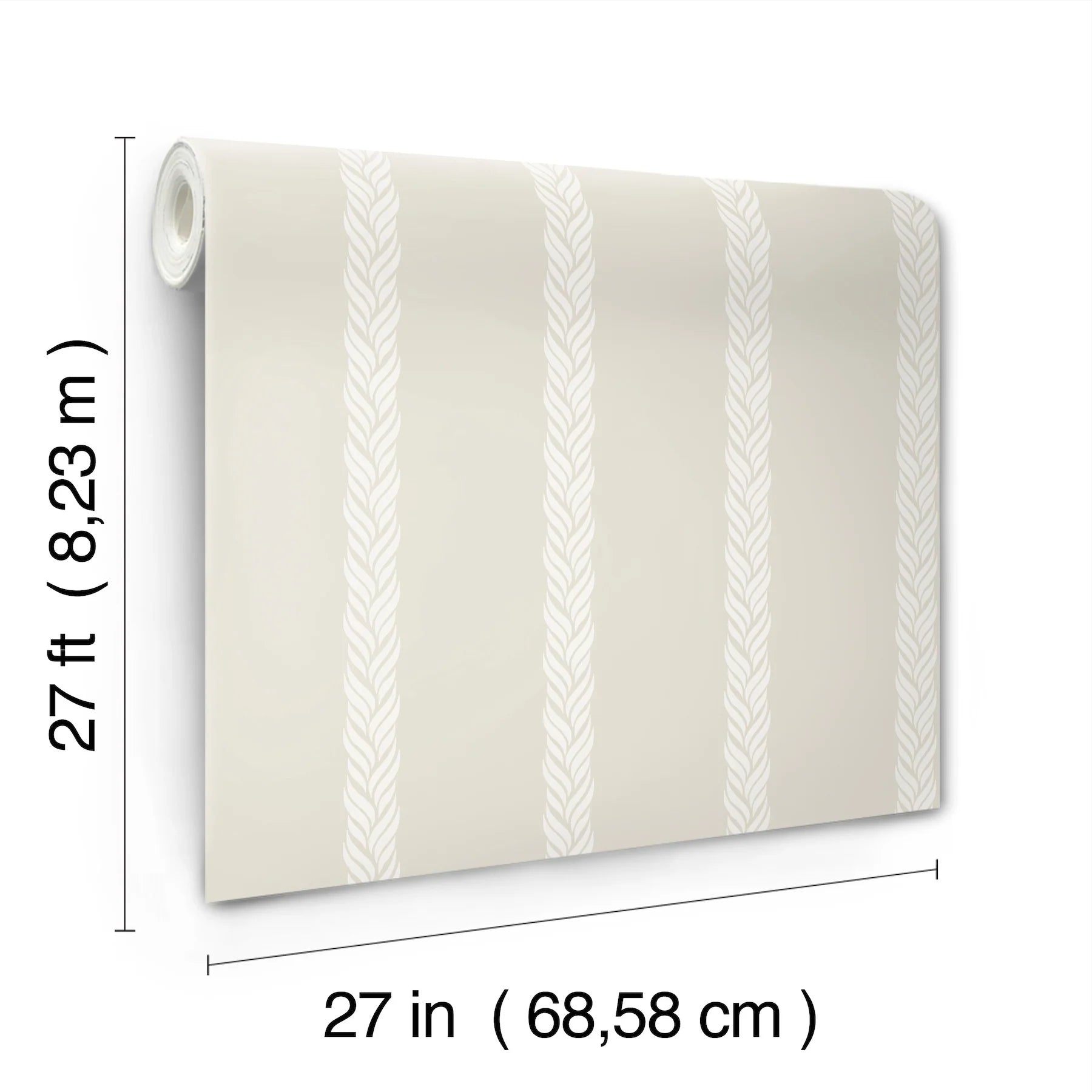 Braided Stripe Wallpaper (Double Roll)