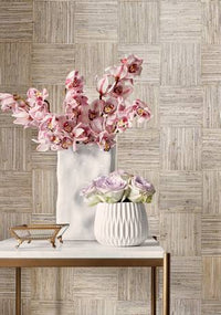 Grasscloth Resource 5 Mosaic Weave Wallpaper (Double Roll)