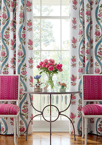 Indienne Ribbon Floral Wallpaper