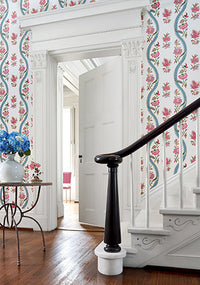 Indienne Ribbon Floral Wallpaper