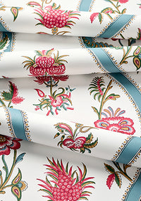 Indienne Ribbon Floral Wallpaper