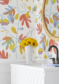 Kismet Matisse Leaf Wallpaper