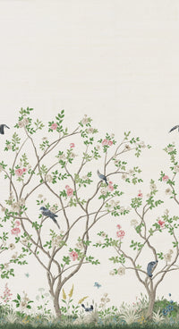 Lingering Garden Wallpaper Mural on Sisal (Double Roll)