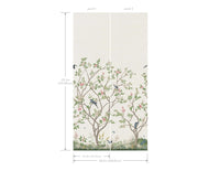 Lingering Garden Wallpaper Mural on Sisal (Double Roll)