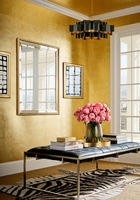 Modern Resource 4 Metal Leaf Wallpaper