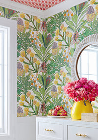 Palm Grove Protea Wallpaper (Double Roll)