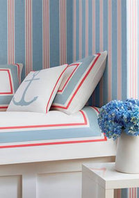 Pavilion Canvas Stripe Wallpaper (Double Roll)