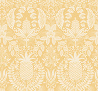 Pineapple Damask Wallpaper