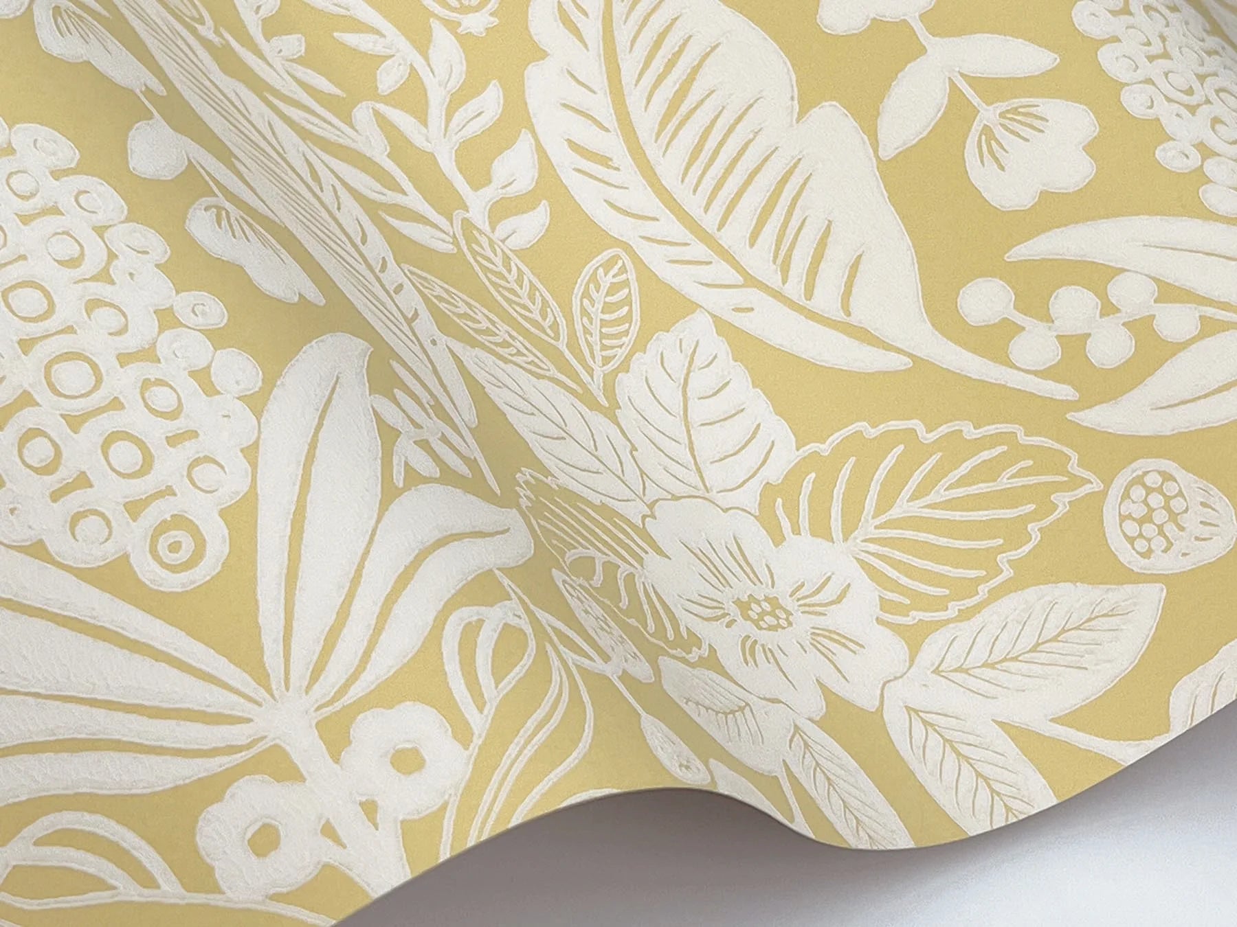 Pineapple Damask Wallpaper