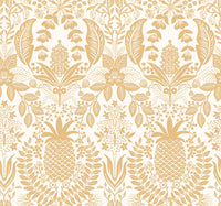 Pineapple Damask Wallpaper