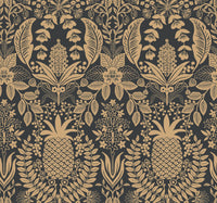Pineapple Damask Wallpaper