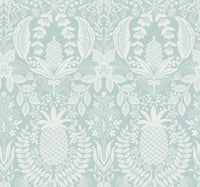 Pineapple Damask Wallpaper