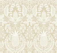 Pineapple Damask Wallpaper