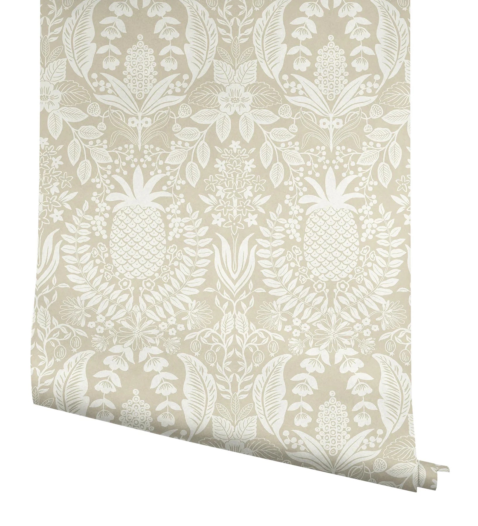 Pineapple Damask Wallpaper