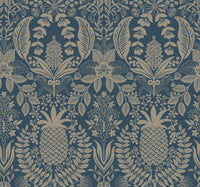 Pineapple Damask Wallpaper