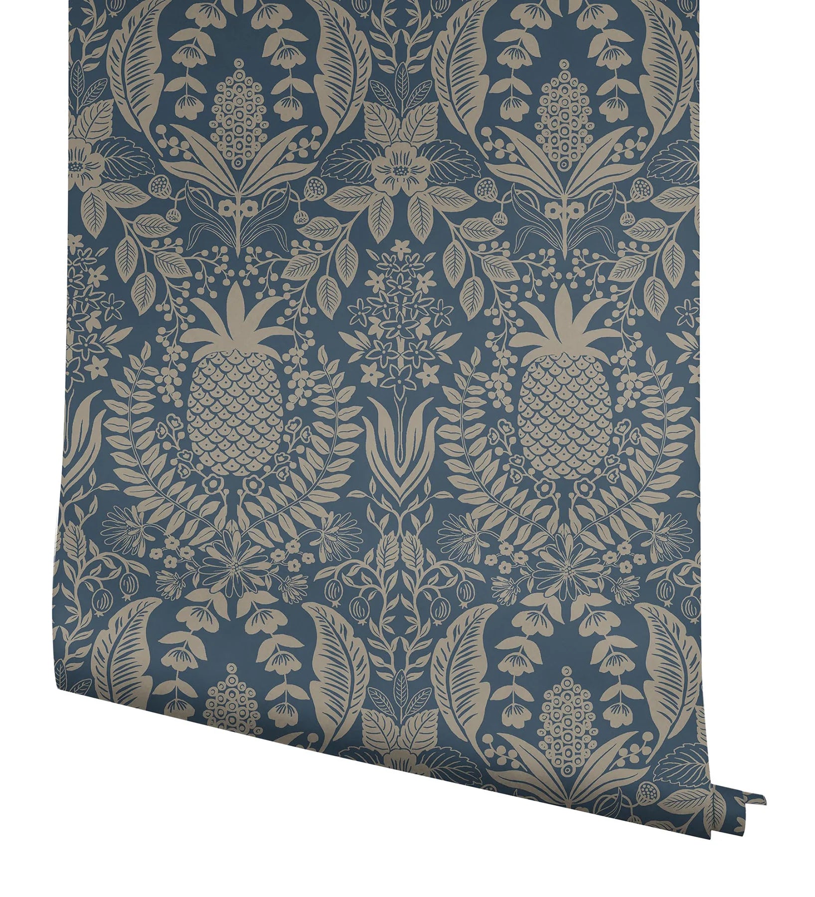 Pineapple Damask Wallpaper