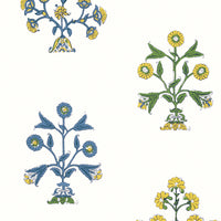 Ceylon Indian Flower Wallpaper (Double Roll)