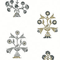 Ceylon Indian Flower Wallpaper (Double Roll)