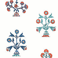 Ceylon Indian Flower Wallpaper (Double Roll)