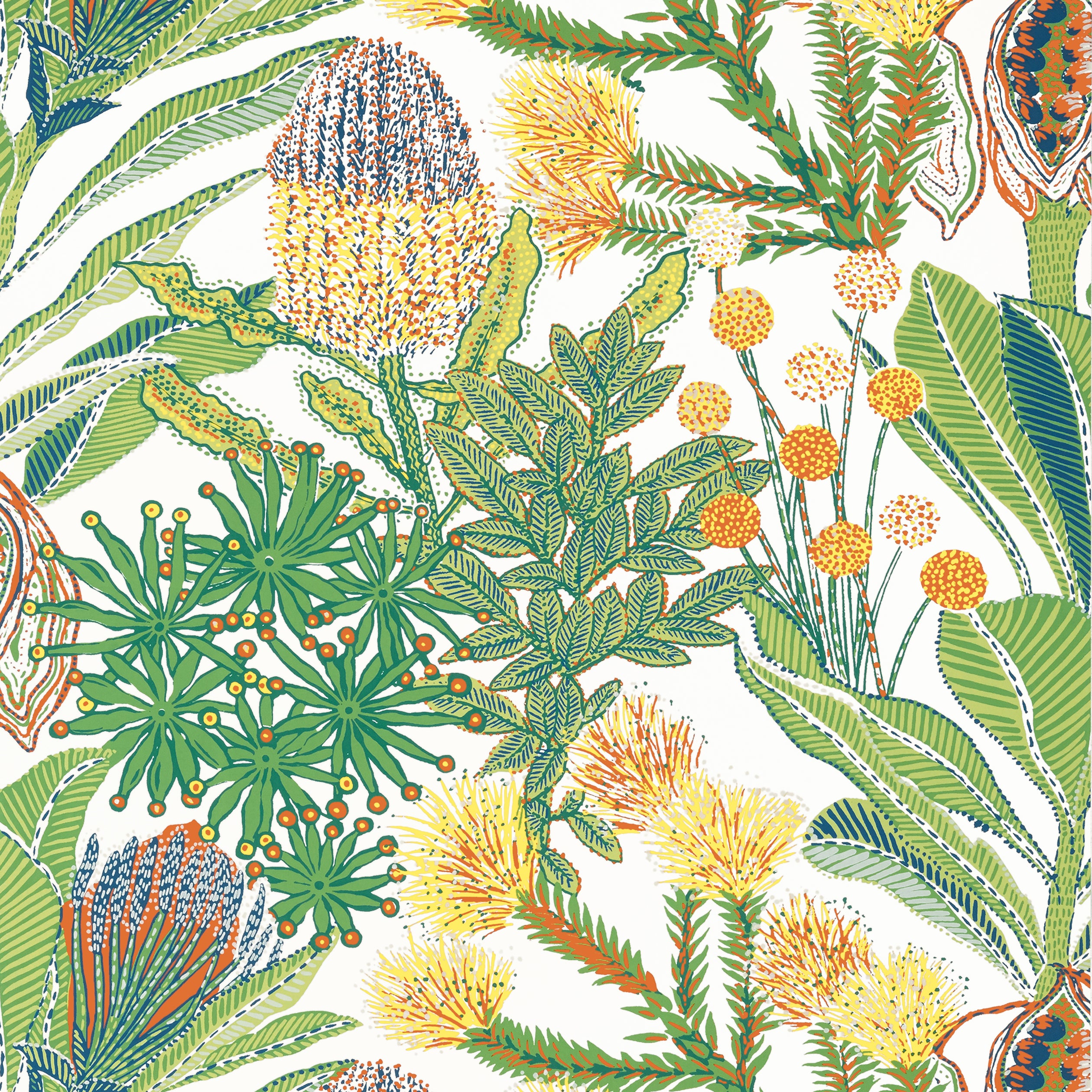 Palm Grove Protea Wallpaper