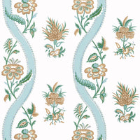 Indienne Ribbon Floral Wallpaper