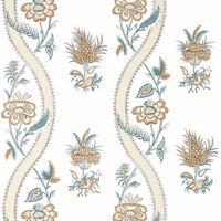 Indienne Ribbon Floral Wallpaper