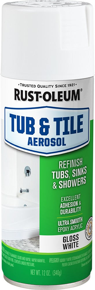 Rust-oleum tub and tile white