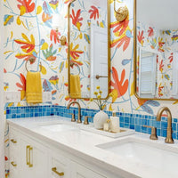 Kismet Matisse Leaf Wallpaper