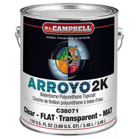 M.L. Campbell ARROYO® 2K Waterborne Polyurethane Clear (Must Choose Sheen In Drop Down Box)