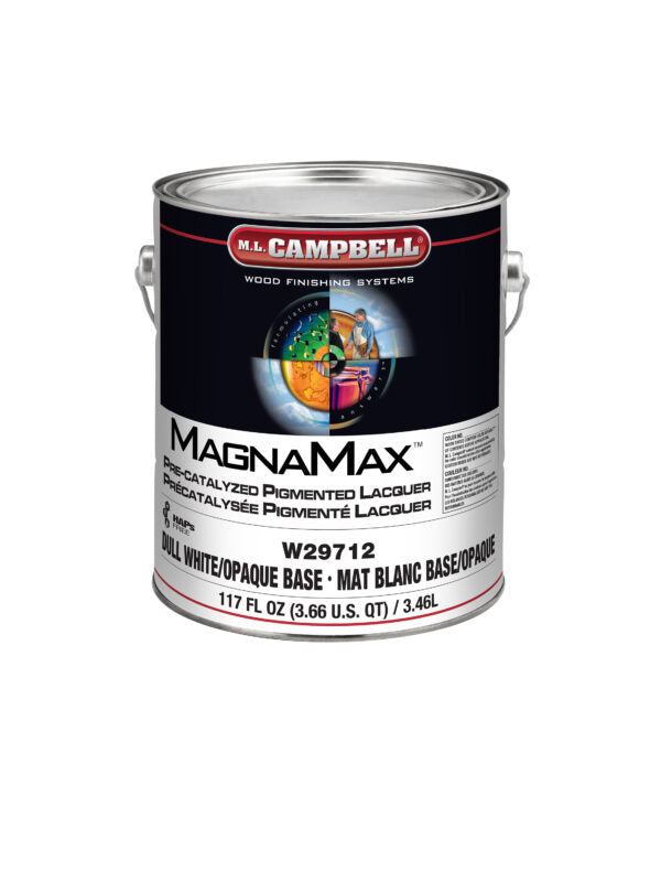 Magnamax Pre-Cat Pigmented Lacquer White/Opaque Base (Must Choose Sheen In Drop Down Box)