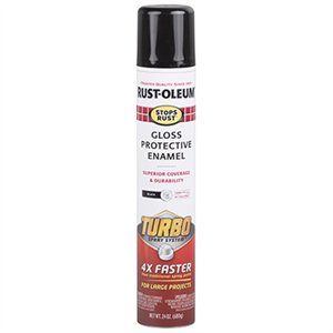 Stops Rust Turbo Spray Paint, Gloss Black, 24-oz.-Exeter Paint Stores