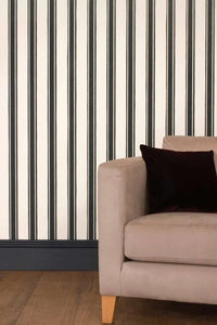 Farrow & Ball Wallpaper Block Print Stripe-Exeter Paint Stores