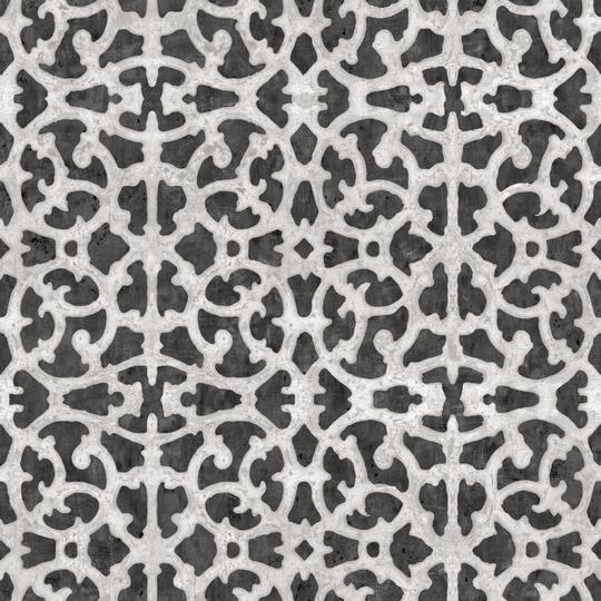 Black and White Scroll Peel and Stick Wallpaper RMK11204RL-Exeter Paint Stores