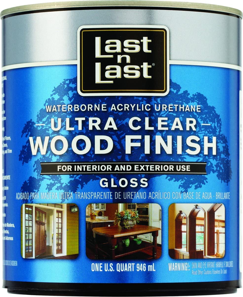 Last N Last Wood Finish Acrylic Gloss Clear 1 Qt #13004-Exeter Paint Stores