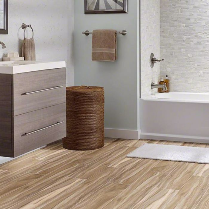 Aspenwood Amber 9''x48'' Porcelain Tile-Exeter Paint Stores